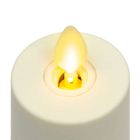 Luminara remote-ready votives with timer offer convenient ambiance control.