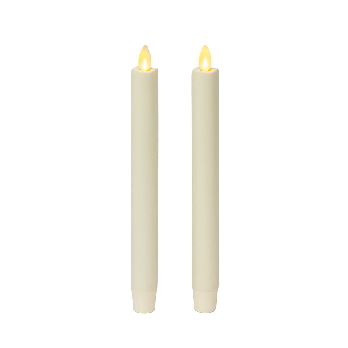Luminara set2 moving flame LED tapers in ivory create lifelike ambiance for dinners