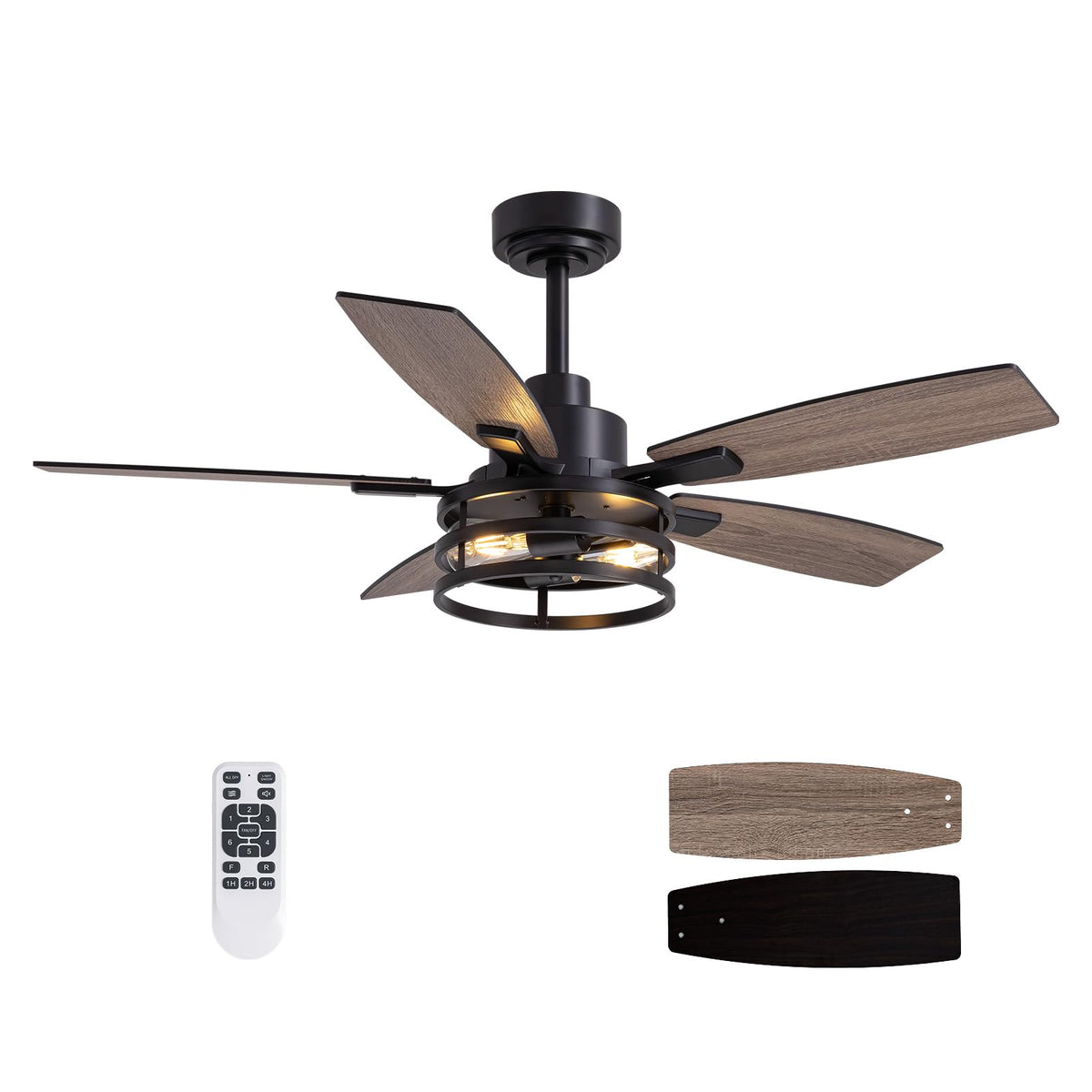 LuminFan 46in ceiling fan with lights for living room cooling.