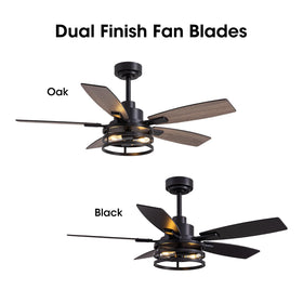 LuminFan indoor-outdoor compatibility for patios and living spaces.