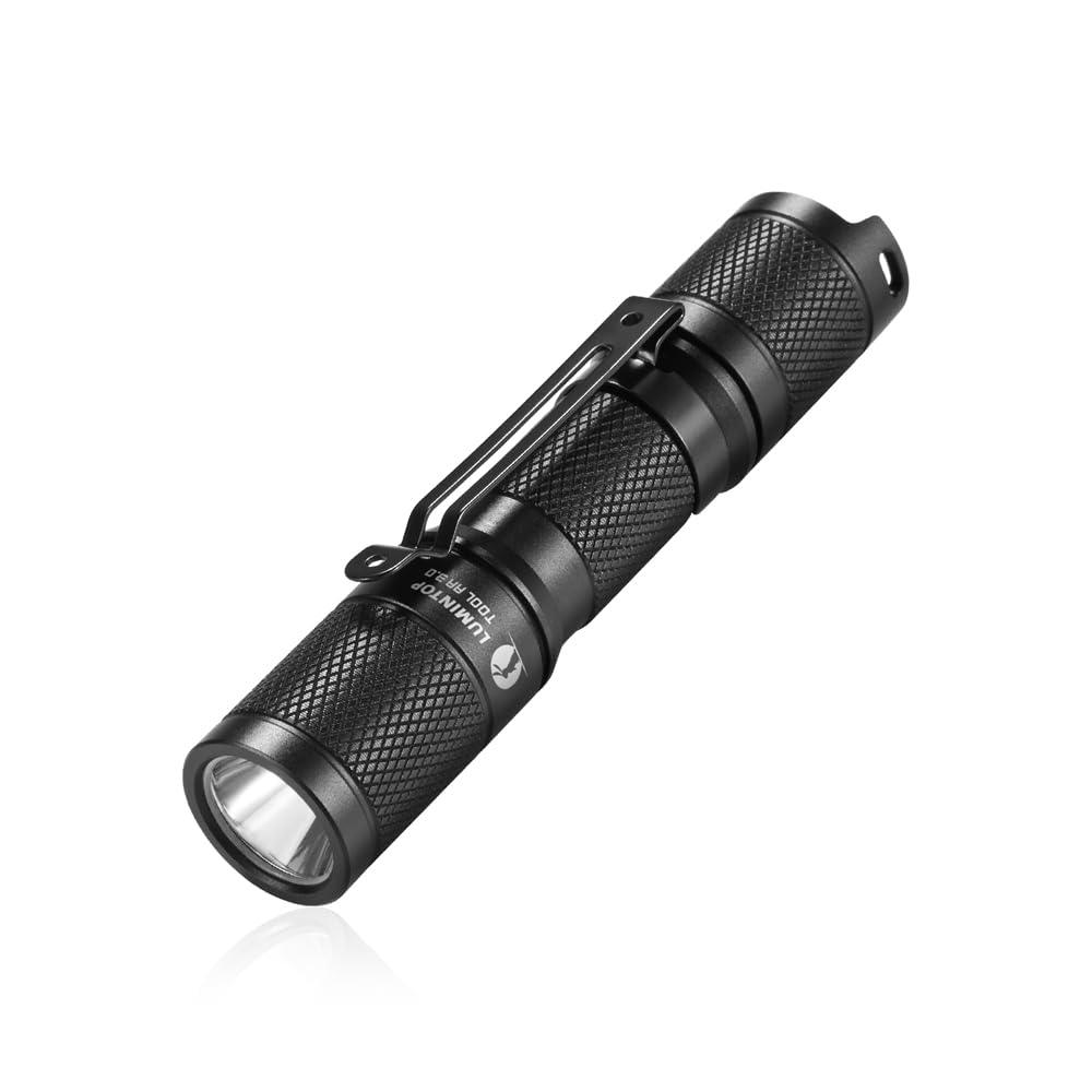 LUMINTOP Tool AA 2.0 front view, compact EDC flashlight for everyday use.
