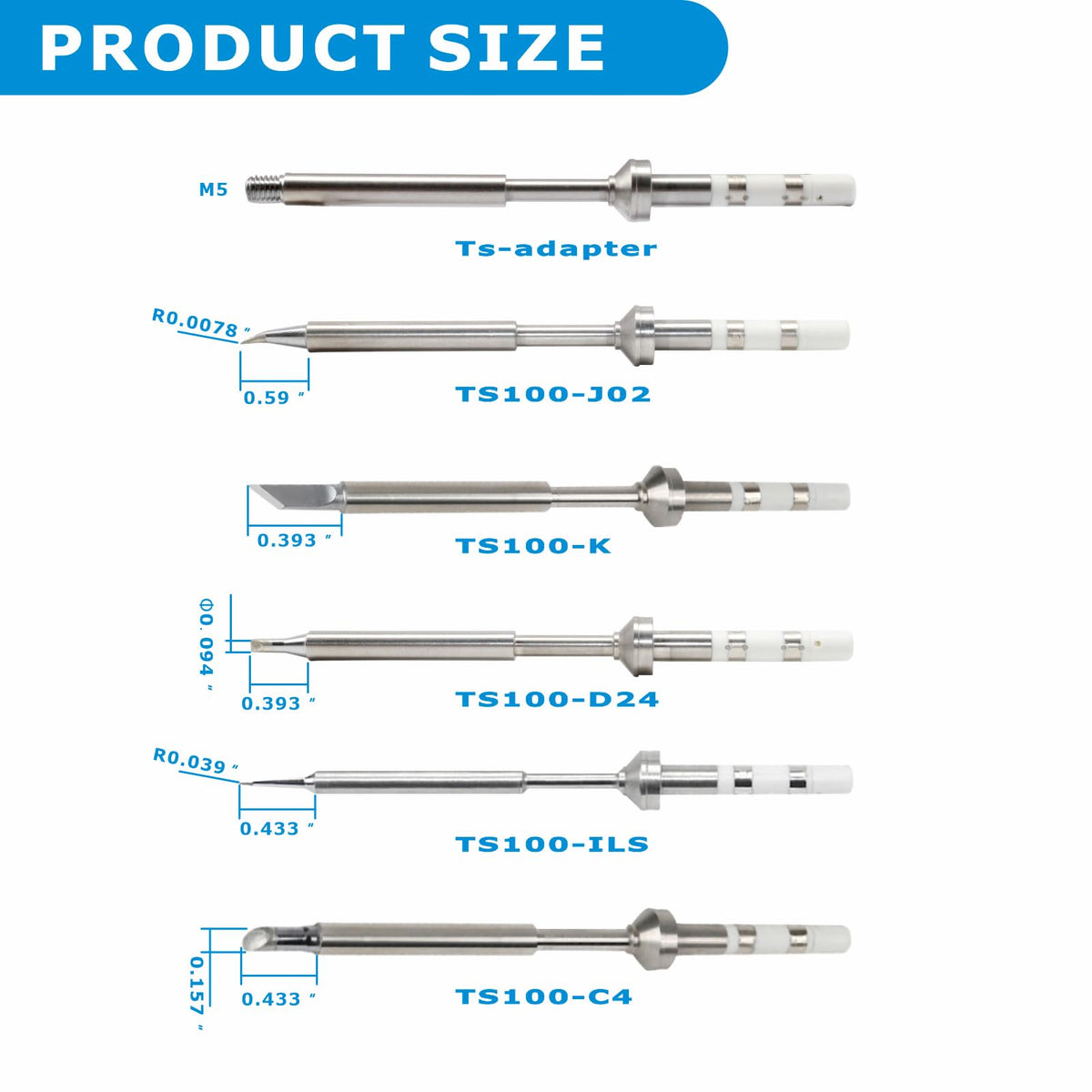 LUMINZENLUX TS100 tip K for robust performance during repairs.