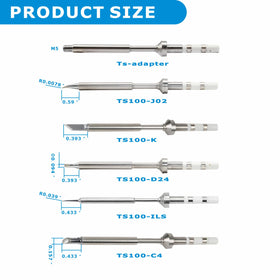 LUMINZENLUX TS100 tip K for robust performance during repairs.