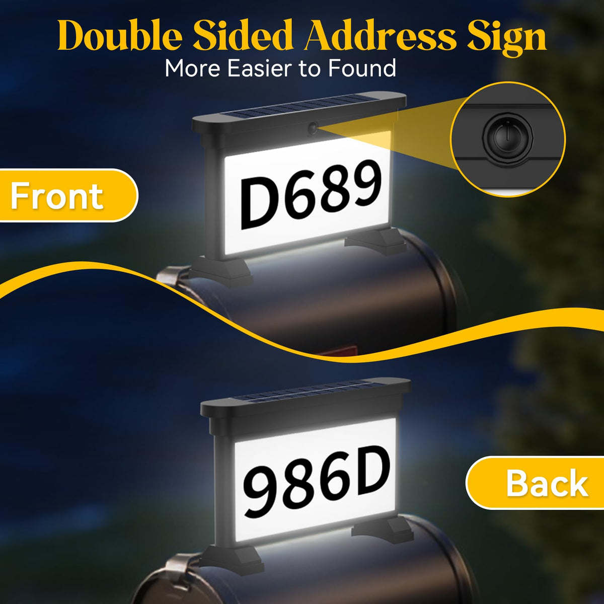 LumiZen DIY stickers with numbers and letters for personalized address display