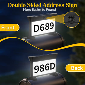 LumiZen DIY stickers with numbers and letters for personalized address display