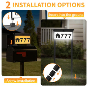 LumiZen dual installation lets you mount on wall or stake in the lawn.