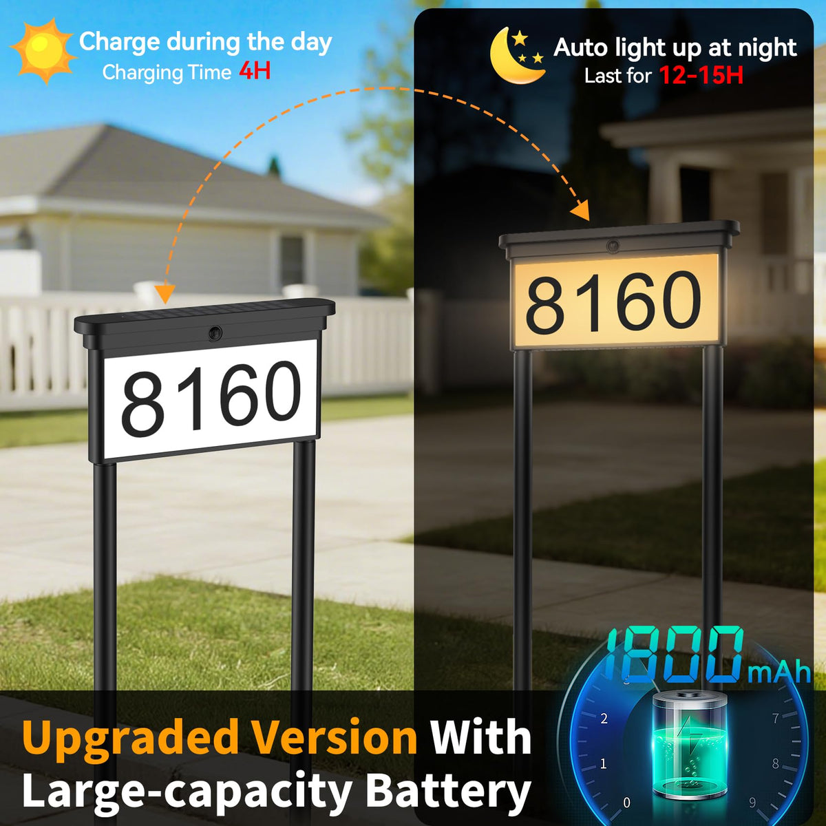 LumiZen includes 0-9 numbers and A-Z stickers for flexible addresses.