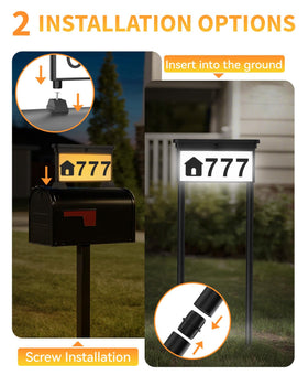 LumiZen sign with high-efficiency solar panel for extended evening glow