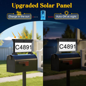 LumiZen address sign ensures clear visibility day and night