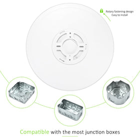 LUMLLSAJI 12-inch LED ceiling light 6500K daylight for living rooms.