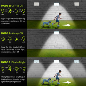 LUMLLSAJI motion sensor outdoor light adds automatic brightness when needed