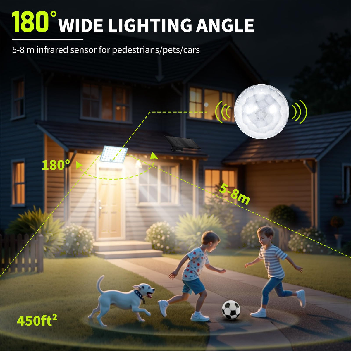 LUMLLSAJI outdoor wall light with IP65 rating ready for all-season weather