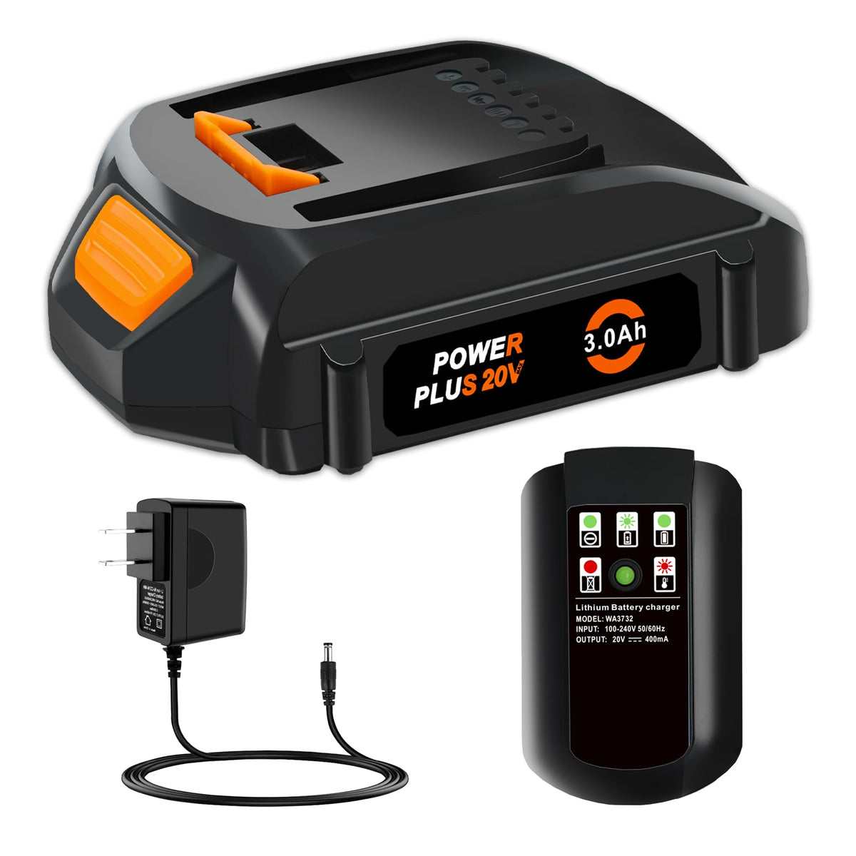 Lummina replacement 20V Worx battery for extended runtime on power tools