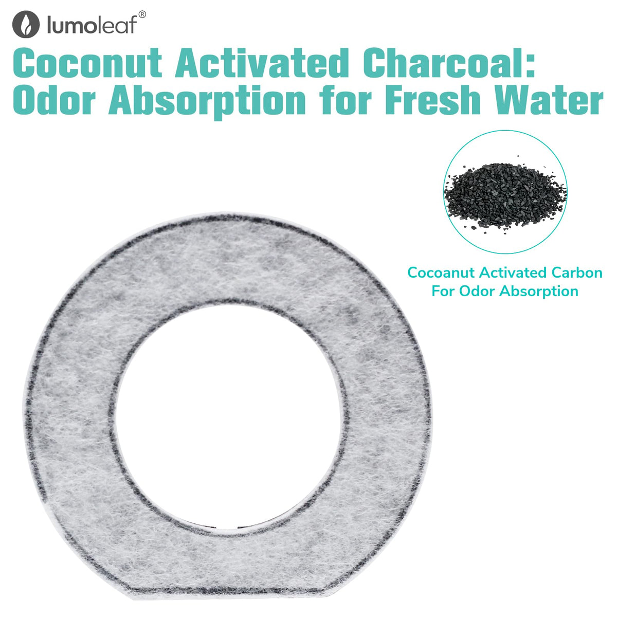LumoLeaf coconut charcoal filter for 70oz bowl odor control