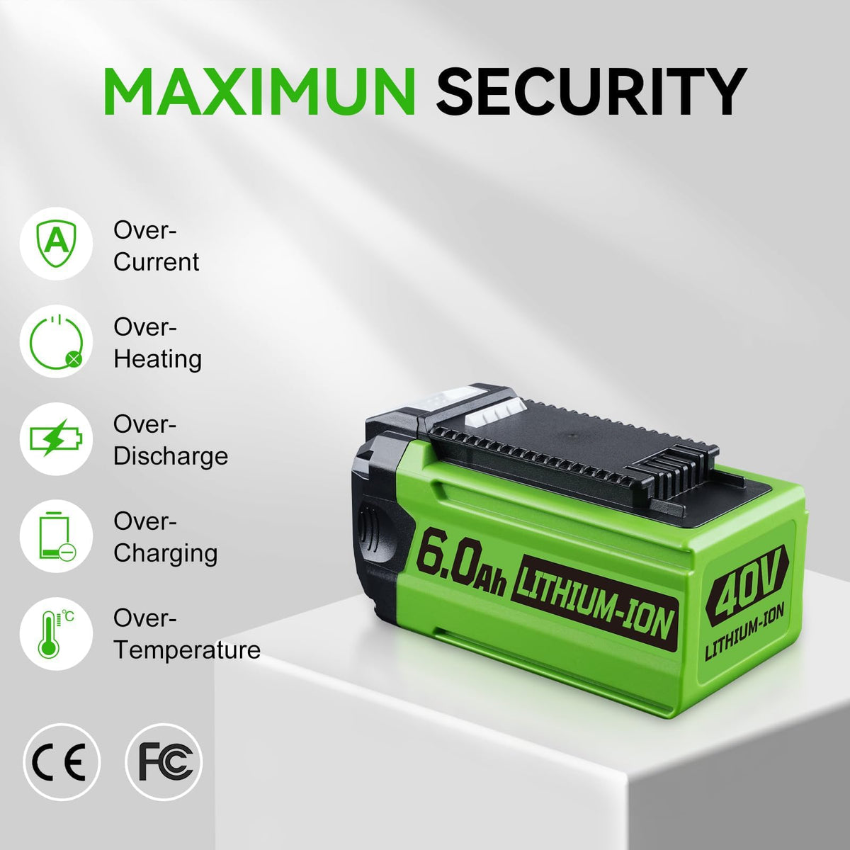 LUMSING battery indicator displays charge status clearly.