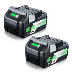LUMSING 6.0Ah replacement battery pack powering Metabo tools for reliable performance.