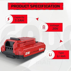 LUMSING PCC692L charger ensures fast recharging for tools.