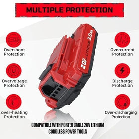 LUMSING fast-charging charger keeps tools ready between tasks.