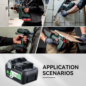LUMSING ready-to-swap battery keeps Metabo tools powered and ready.