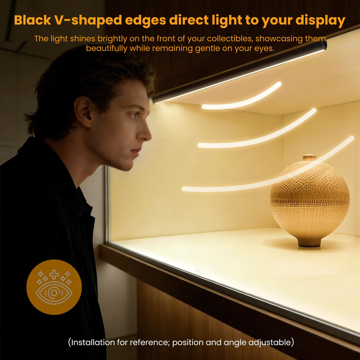 Lumtide shelf light with voice control works with Alexa and Google Assistant.