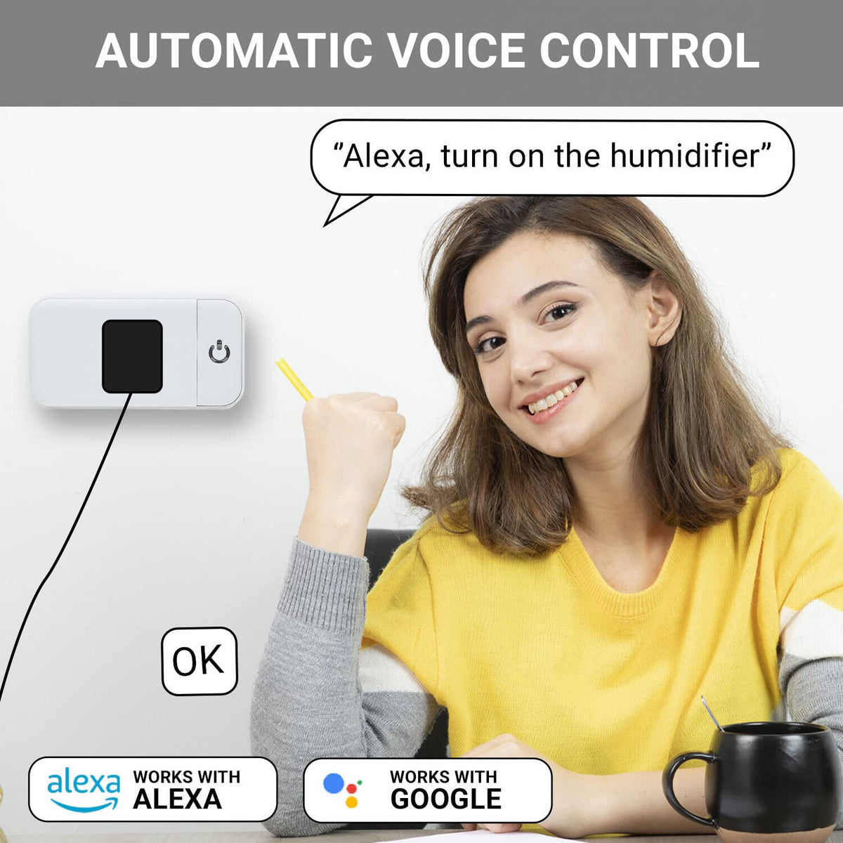 Lunabode LED Smart Plug energy-saving feature reduces standby draw.