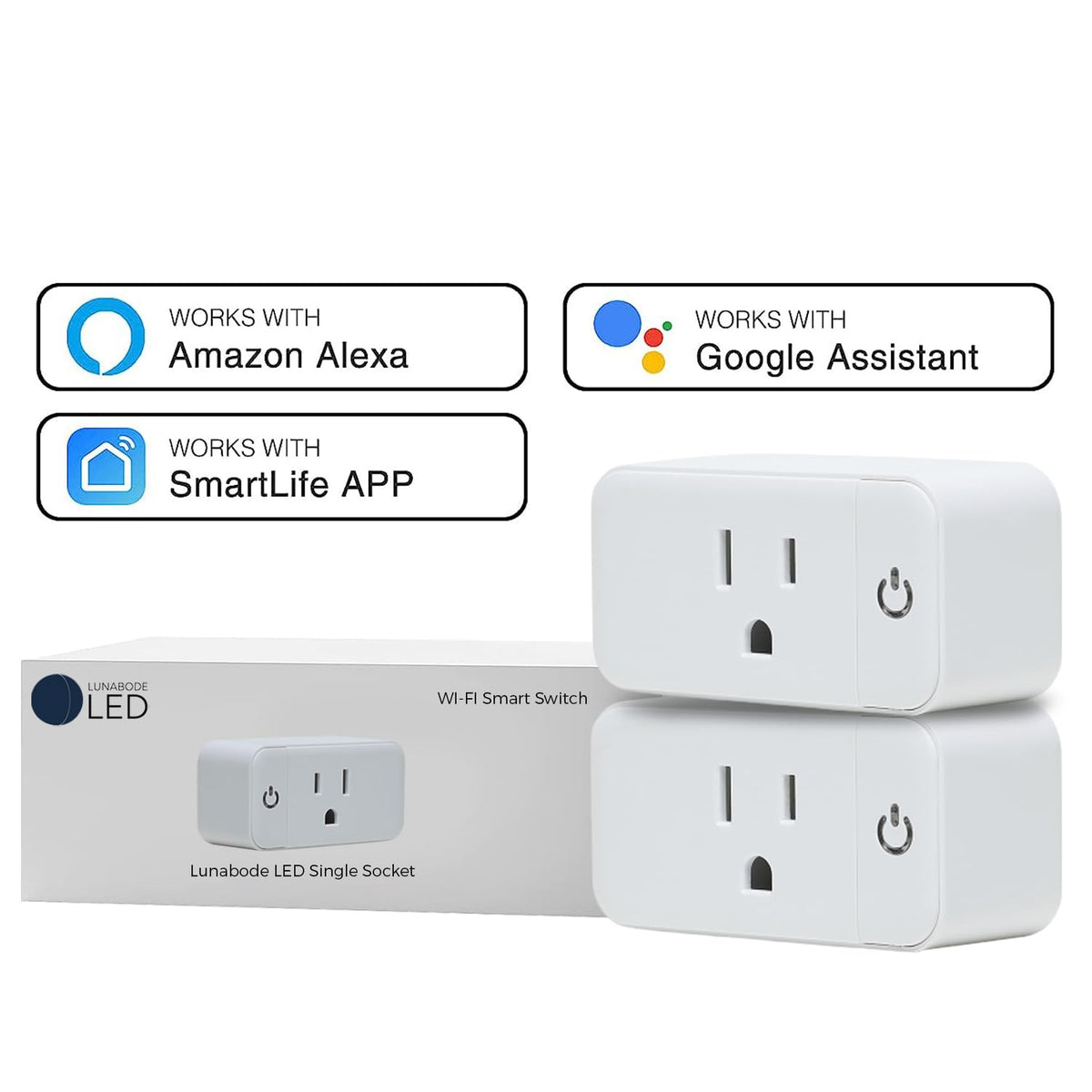 Lunabode LED Smart Plug Wi-Fi setup with a stable 2.4G connection.
