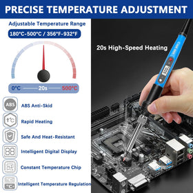 Lunamor iron heats quickly to target temp, improving workflow.