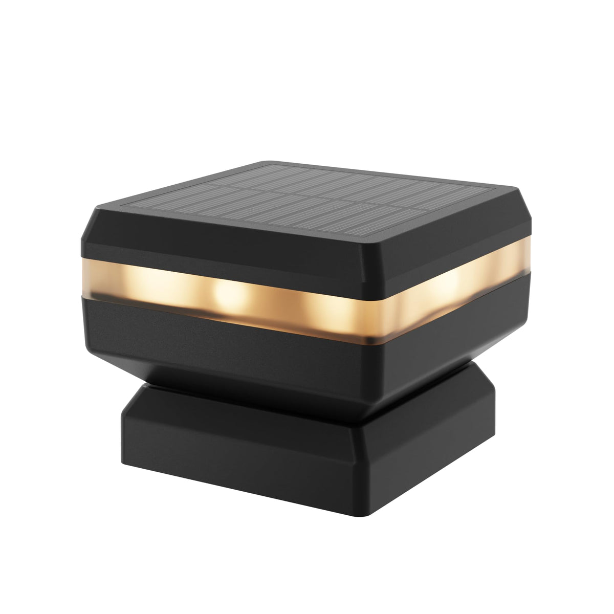 Lunilly 4-pack lights define fence lines for a polished outdoor space.