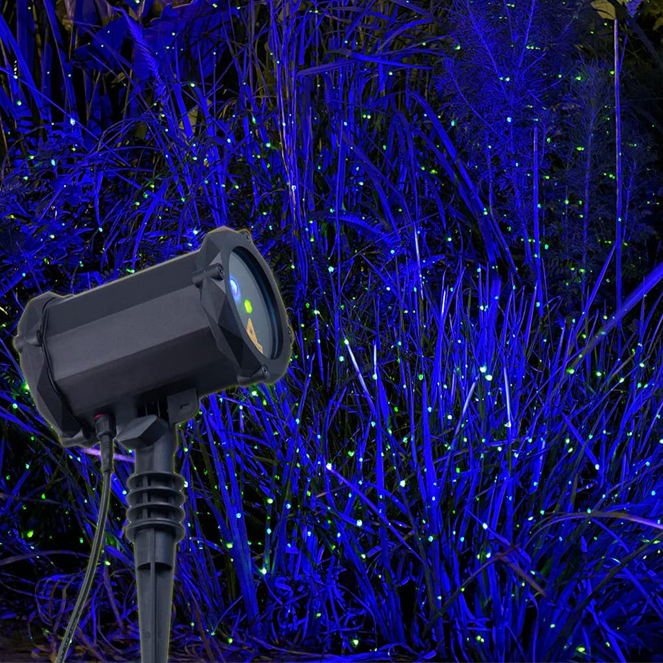 Lunmore Firefly laser light show in garden for magical evenings outdoors