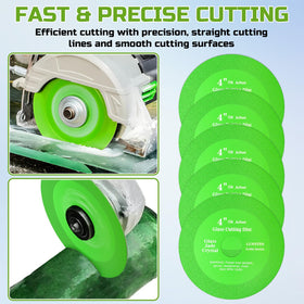 LUNVITO disc used for both dry and wet cutting on glass and tile