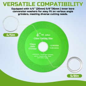 LUNVITO inner bore conversion washers for versatile grinder fit