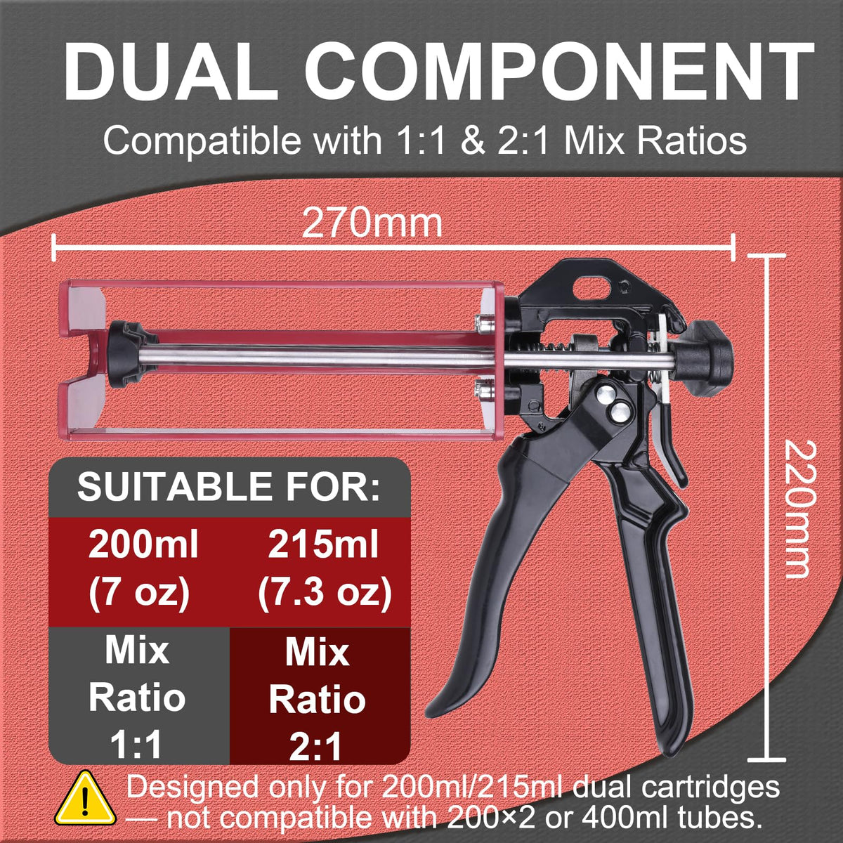 LUORIN epoxy gun metal frame highlights durability for demanding professional bonding projects.