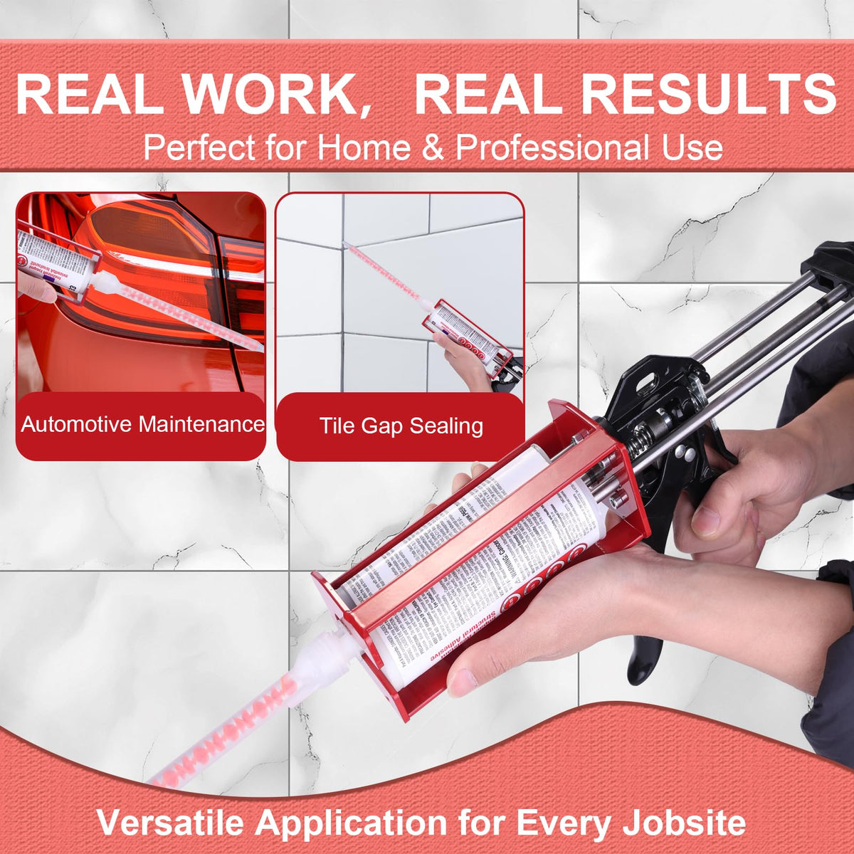 LUORIN epoxy gun professional tool for auto, marine, and industrial applications.