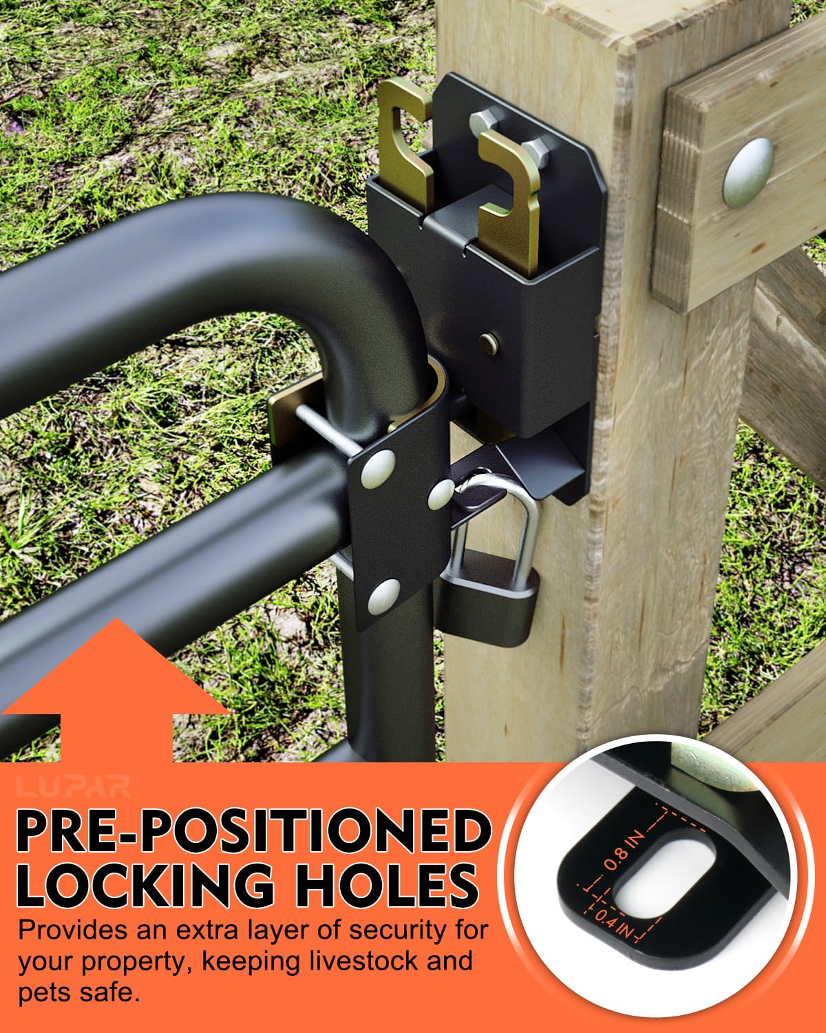 Lupar self-locking nuts prevent loosening for reliable long-term performance.