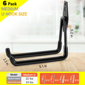 LUPYJI heavy duty hook holding a ladder to save floor space