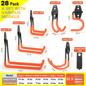 LUPYJI six-model hook set demonstrating versatility for tools and gear