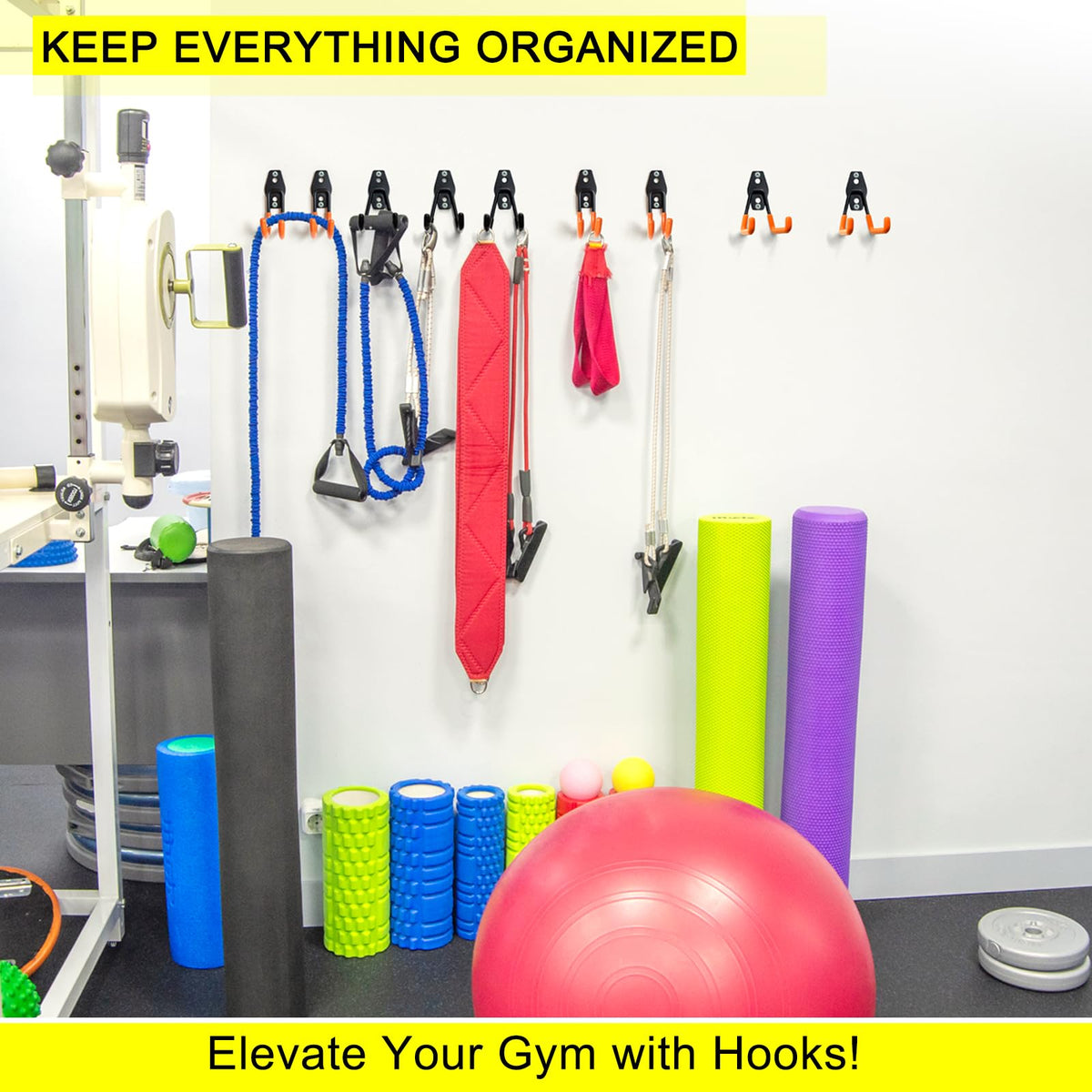 LUPYJI space-saving garage organization with wall-mounted hooks