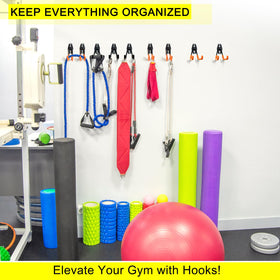 LUPYJI space-saving garage organization with wall-mounted hooks