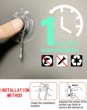 LUPYJI suction cup hooks reset by boiling water for reuse.