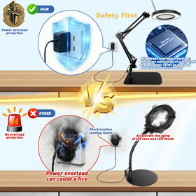 Luraines 2-in-1 desk and clip-on design for flexible use
