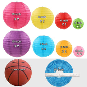 LURICO 4-inch colorful paper lanterns for compact accents in events.