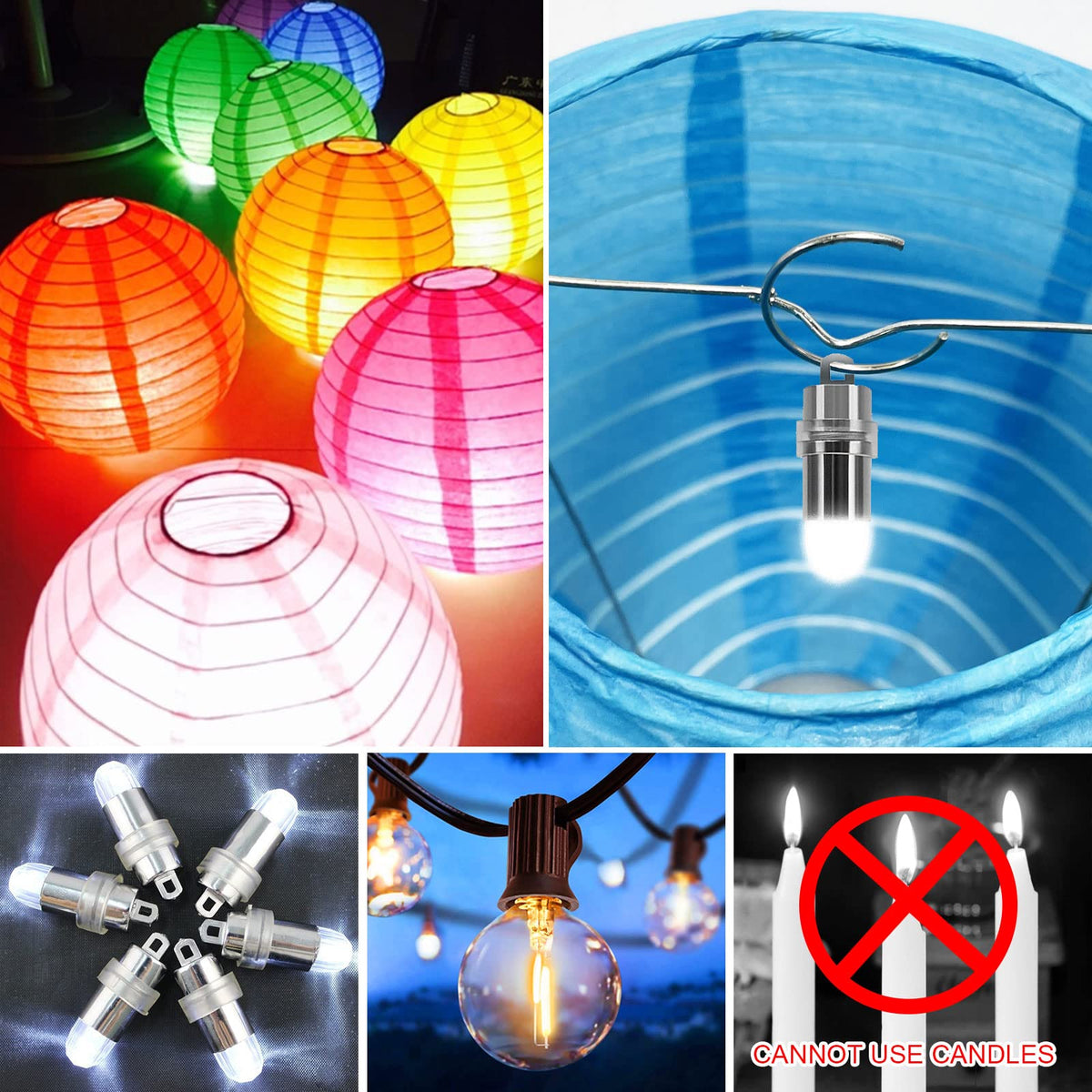 LURICO easy-assembly lanterns simplify setup and storage after events.