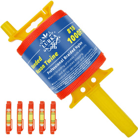 LURKA Mason Line 1000 ft spool in bright orange for high visibility on masonry jobs