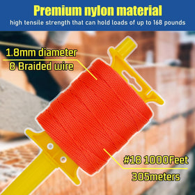 LURKA Mason Line fluorescent orange improves outdoor visibility on worksites