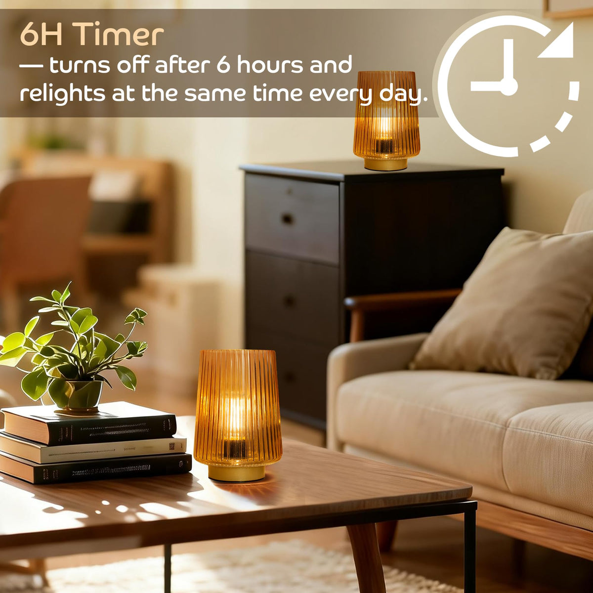 Lusharbor ambient light table lamp ideal for small desks and vanities