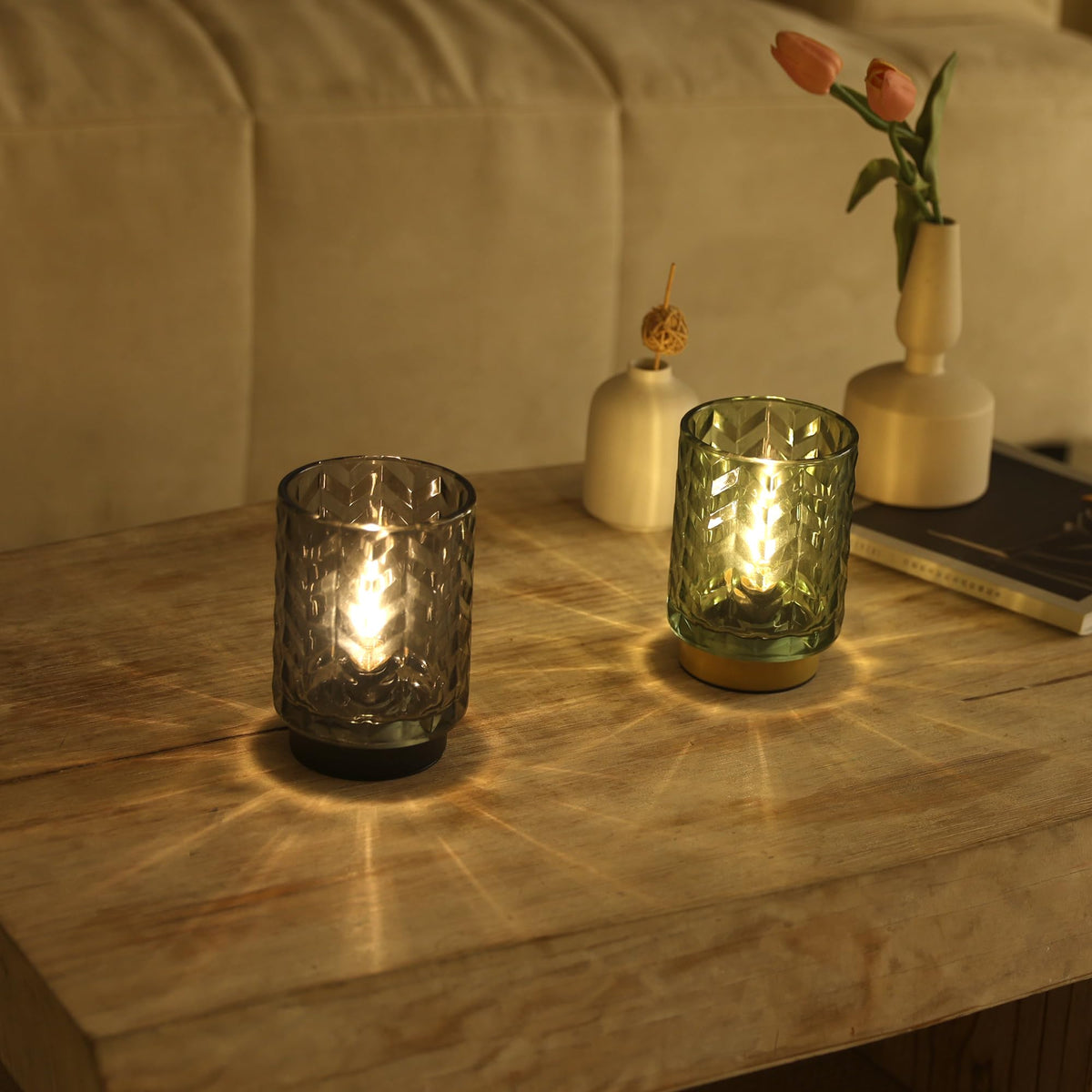 2 AAA battery powered lamp for flexible placement anywhere