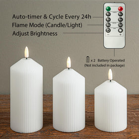 Ultra-realistic flicker enhances mood without flame.
