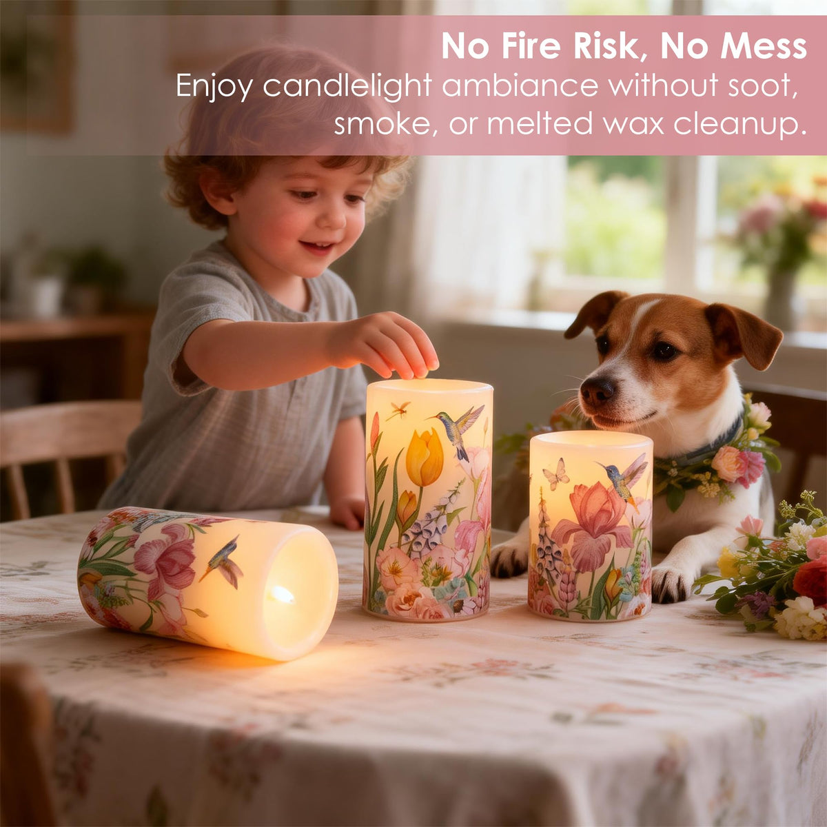 Lusharbor flame-simulated flicker candles offering a natural mood glow.