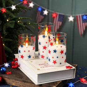 LUSHARBOR Durable LED candles for indoor and covered outdoor use