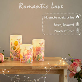 Lusharbor LED candles with realistic flicker and brightness control for cozy interiors.